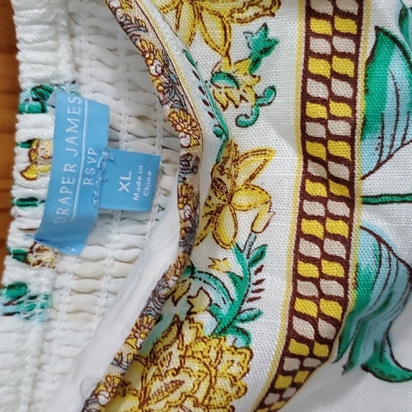 Draper James Floral Midi Dress - Yellow and Green - Picture 2 of 8